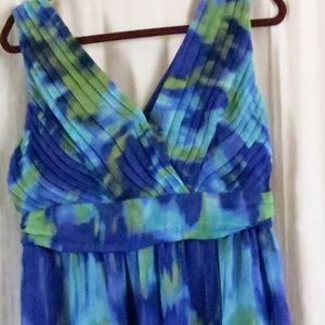 Apt 9 Dress 14 Sleeveless Polyester blues